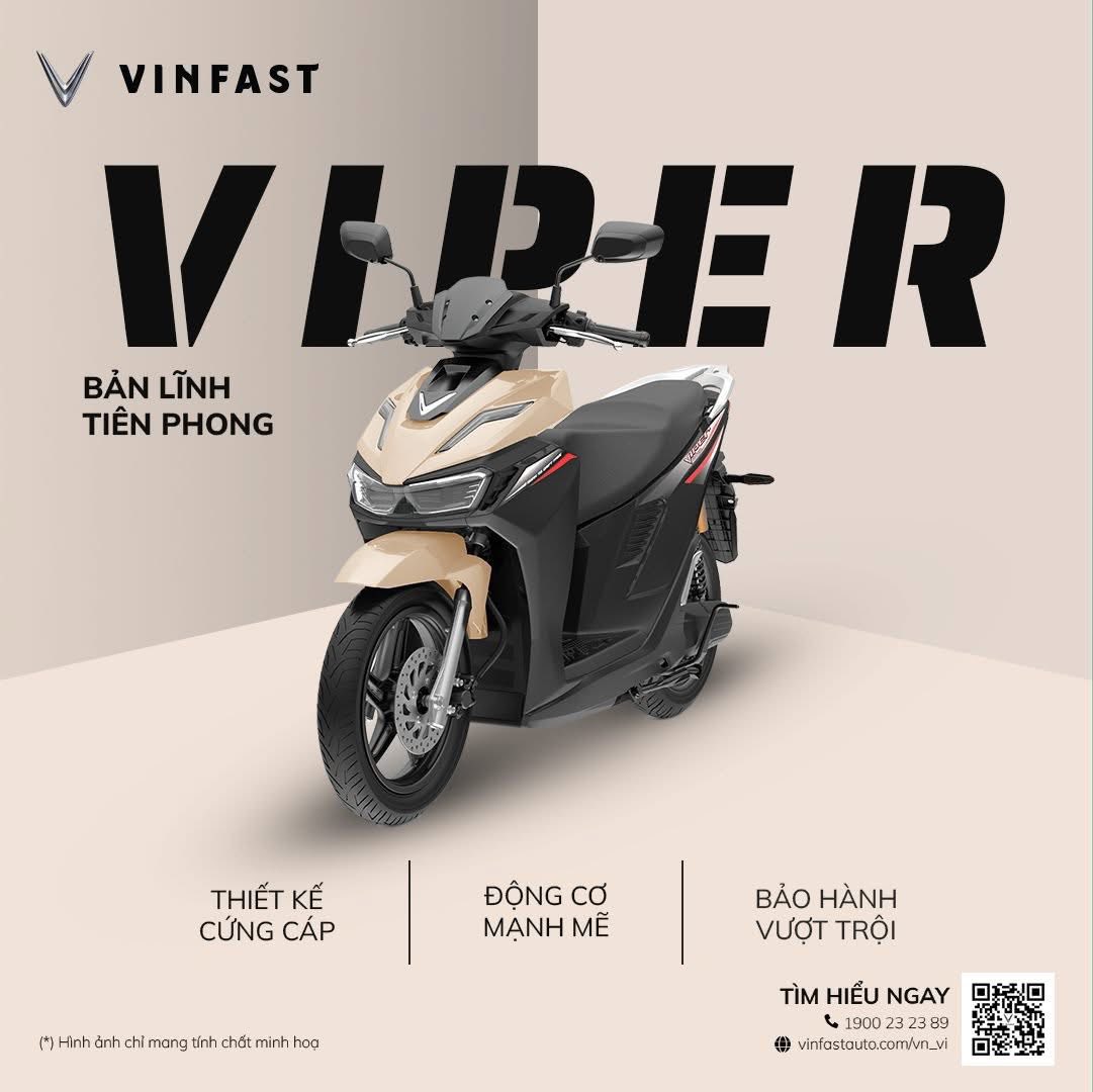 Vinfast ra mắt 3 xe máy điện : Vinfast Viper